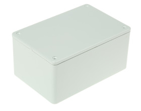 Obudowa Tworzywo ABS odporne na ogień szerokość zew. 80 mm długość zew. 120 mm wys. zew. 59 mm Hammond IP54 Szary