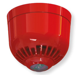 Zestaw sygnalizatorów akustycznych i lamp sygnalizacyjnych 17 → 60 V DC Czerwony DC Montaż na ścianie 97dB