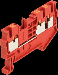 3211223 Continuity terminal, PT 2.5-Twin red
