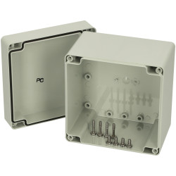 Fibox 7032680 PC 12x12x10cm Enclosure, PC Opaque cover