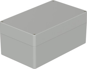 PC enclosure, (L x W x H) 200 x 120 x 90 mm, light gray (RAL 7035), IP65, 02237000