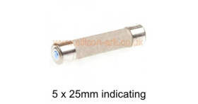 2 Amp 250V indicating fuse (241 series) 5 x 25mm - Wickmann