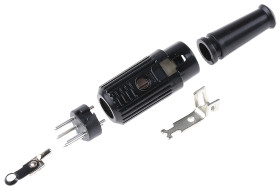 Wtyk Din 4 -pinowe Męski Montaż na kablu 100 V AC