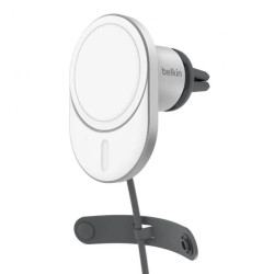 Belkin Ładowarka samochodowa, magnetyczna, Qi2.0, 15W, szara