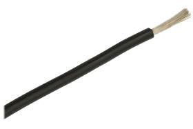 Przewód; silikonowy; SIF; 1 żyła; linka; Cu; 2,50mm2; czarny; silikon; ciepłoodporny; bezhalogenowy; -60...+180°C; 300/500V; zwó