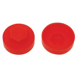 ForgeFix TFCC16PR TechFast Cover Cap Poppy Red 16mm (Pack 100)