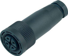 binder 99 0440 016 04-20 Złącze okrągłe złącze żeńskie proste Seria: 714 Łączna ilość styków: 4 1 szt.