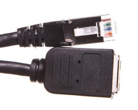Przedłużacz kabla krosowego F/UTP kat.5e czarny 10m 91885