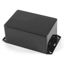 1591TFLBK Hammond Multipurpose Black FRABS Enclosure Flanged Lid 120 x 80 x 59mm
