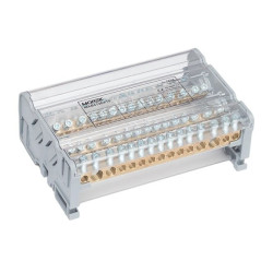 Blok dystrybucyjno-rozdzielczy MOBLOCK 4P 125A-15 2x35mm2 + 2x25mm2 + 11x6mm2 TS35 MAB4126A18