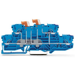 Złączka szynowa z odłącznikiem nożowym WAGO poziomy: 2 14AWGWciskane TOPJOB S