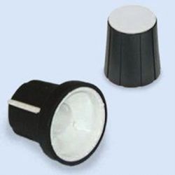 Gałka twarda K66 (16mm; oś 6mm, 0°, niebieska linia)