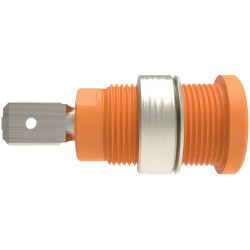 Sch&#xFC;tzinger SEB 7080 Ni/OR Safety Socket Orange 1pc