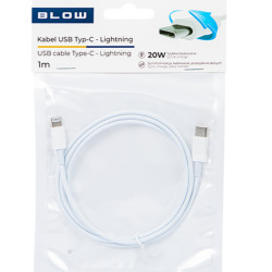 Przyłącze kabel USB typ C - Iphone Lightning Quick Charge (1m)