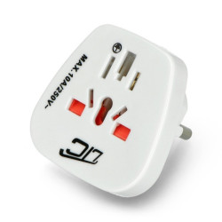 Wtyk sieciowy PL - gniazdo uniwersalne białe LTC LX6032