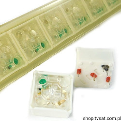 3.14.100.042 Switch N.O. 35V 0.25A LED Green Ag THT RAFI