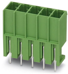Pin header, 12 pole, pitch 7.62 mm, straight, green, 1804784