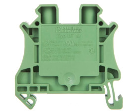 Złączka szynowa 2-przewodowa 10mm2 zielona Ex UT 10 GN 3046333 /50szt./