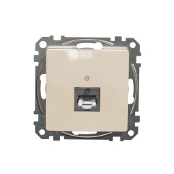 Gniazdo komputerowe RJ45 kat. 6 STP, beżowy, Sedna Design i Elements SDD112461S