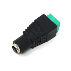 Female DC Power adapter - 2.1mm jack to screw terminal block