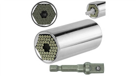 Nasadka Igiełkowa Uniwersalna Klucz Nasadowy + Adapter 7-19Mm 1/4 - 3/4...