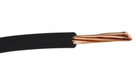 Jednożyłowy Kabel Sterowniczy Csa 2,5 Mm2, Maks. +70C 600 V Czarny, Rs Pro