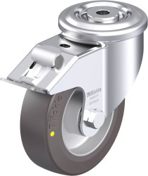 Blickle 906865 LKR-ALST 125K-FI-AS Rolka obrotowa z blachy stalowej Średnica koła: 125 mm Maksymalne obciążenie: 350 kg