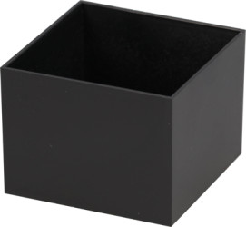 ABS enclosure, (L x W x H) 40 x 40 x 29 mm, black (RAL 9005), 1596B113-10