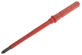 Izolowane ostrze wkrętaka rozmiar końcówki: PZ1 Pozidriv Wera długość ostrza: 154 mm Izolowane ostrze wkrętaka