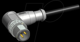 43-14442 SAL M12 x 1, 4-pin, 5 m, cable plug, angled