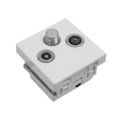 Gniazdo - końcowe 1M RTV-SAT 333002 /1szt/