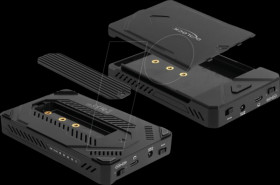 42020 External M.2 NVMe + 2.5" SATA enclosure, clone function, USB 3.1