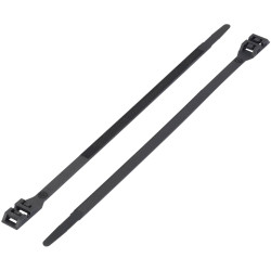 TruComponents 40119 Cable tie 610mm 9mm Blk Double head