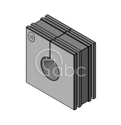 Moduł uszczelniający KT duży, KT 16, z otworem 1x16-17 mm, 41216