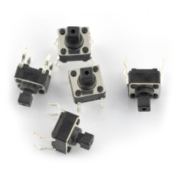 Tact Switch 6x6mm/7mm THT - 5szt.