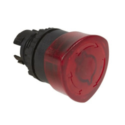 Główka STOP fi40 podświetlana przyciśnij - przekręć czerwona 024091