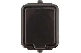 Cedar Gniazdo hermetyczne pojedyncze z/u 16A IP44 czarne Nt-130H NT130H05