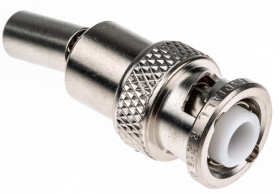 Złącze koncentryczne Montaż na kablu Męski 50Ω typ złącza Złącze BNC Połączenie zagniatane typ kabla RG141, RG58