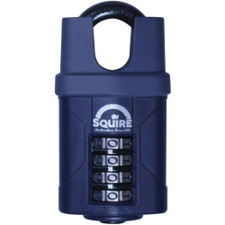 Squire CP40CS Combination Padlock 4-Wheel Closed Shackle 40mm