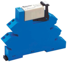 Przekaźnik interfejsowy 24V ac/dc Finder DPDT 250/400V ac 8/15A Szyna DIN bieguny 2 Przekaźnik z interfejsem Zacisk