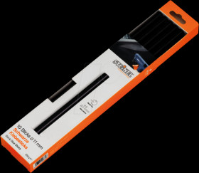 006792 Hot glue stick, 11-mm diameter, black, 10 pieces