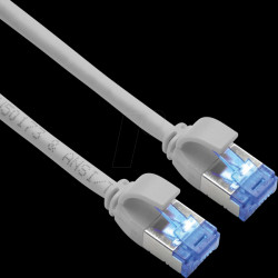 21154313 Patch cable Cat. 6a, S/FTP PiMF, grey, 3 m