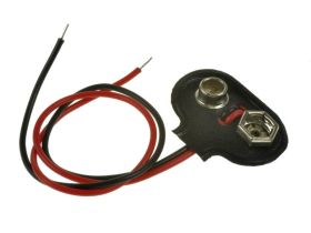 5szt. ZATRZASK DO BATERII 9V 6F22 Z PRZEWODEM