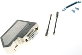 Złącze D-Sub 9-pinowe Żeński Proste Montaż na kablu