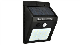 Naścienna Lampka Solar 3W Led, 200Lm, Czujnik Ruchu 3M, 90-120St/Czujnik...