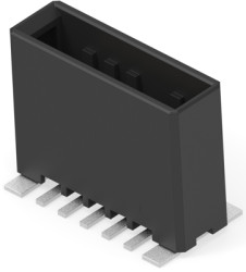 Pin header, 5 pole, pitch 3.81 mm, straight, black, 1-1903481-2