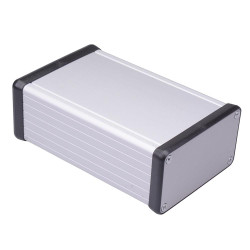 1455K1201 Hammond Natural Aluminium Instrument Enclosure 120 x 78 x 43mm