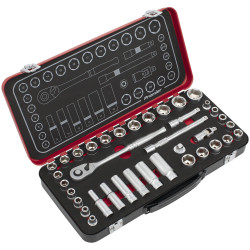Sealey AK7923 Premier Platinum Metric/Imperial Socket Set 3/8&quot;Sq Drive 37pc