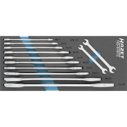 Hazet 163-519/12 Double-Ended Open Ring Spanner Set 10-36mm SIS