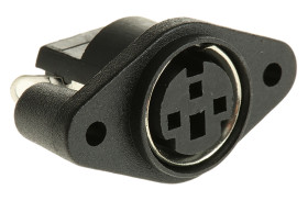 Gniazdo Din 3 -pinowe Żeński Montaż na panelu Miniaturowe 100 V AC